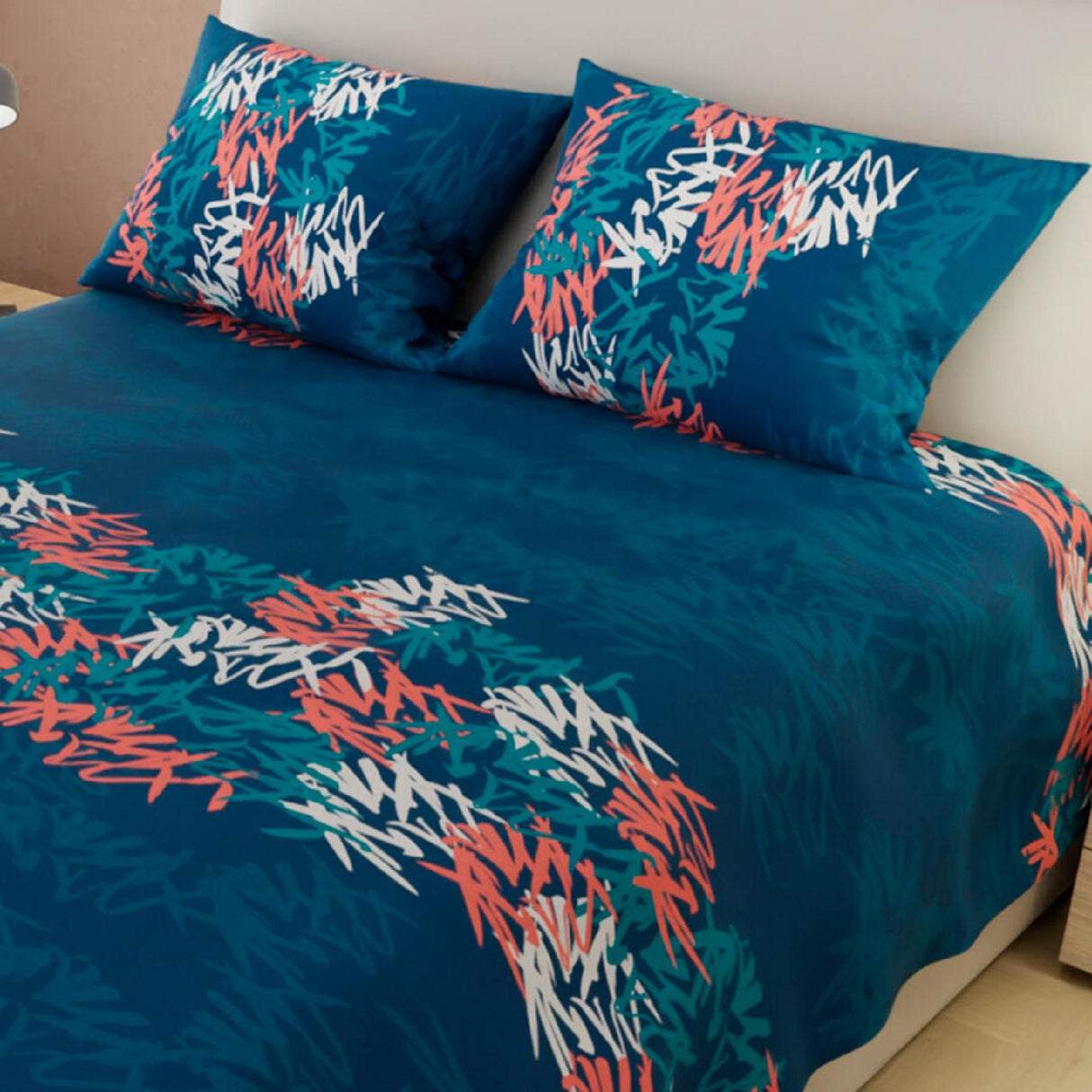 Juego de Sabanas Basic Azul Suaves y Resistentes Doble 140x190cm - Sabanas | Bylmo