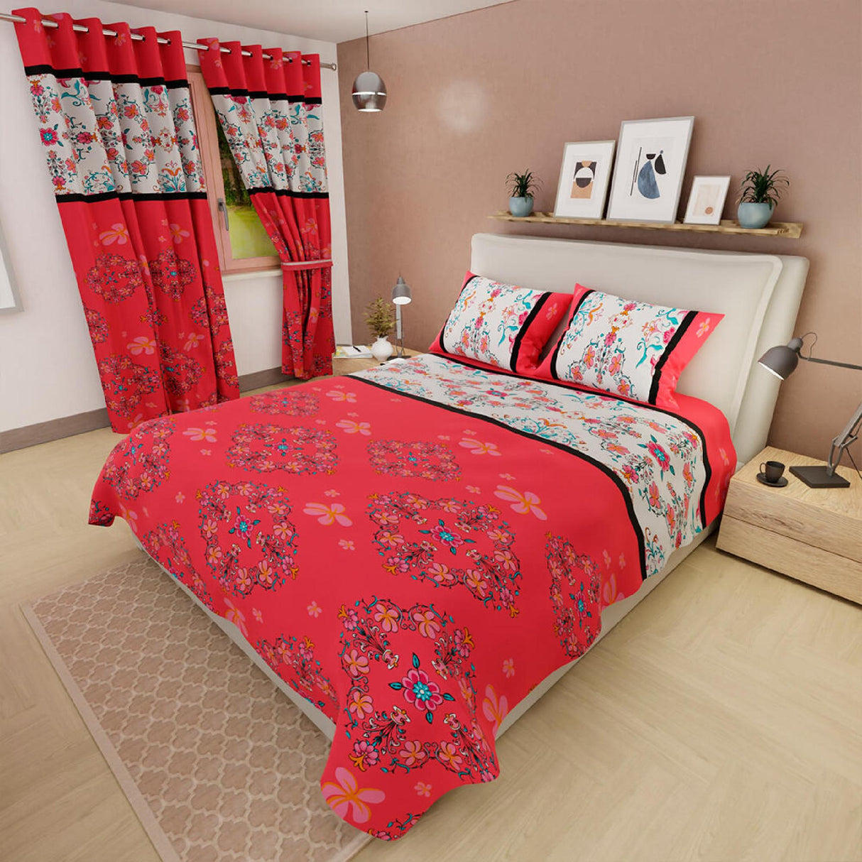 Juego de Sabanas Basic Corona Salmón Suave y Duradero - Sabanas | Bylmo