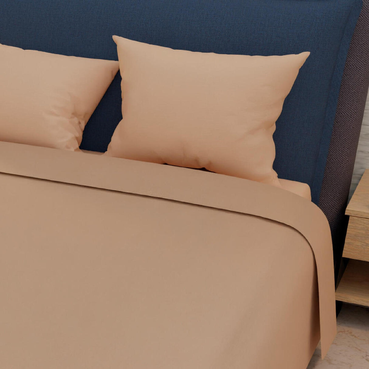 Juego de Sabanas Basic 140x190 Naranja Microfibra Moderno - Sabanas | Bylmo