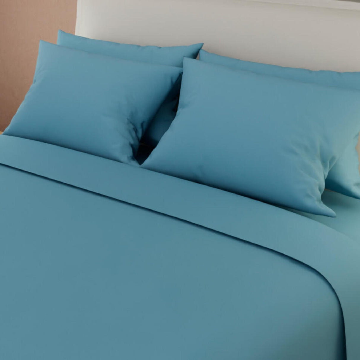 Juego de Sabanas Basic Azul Pastel Suavidad y Personalidad - Sabanas | Bylmo