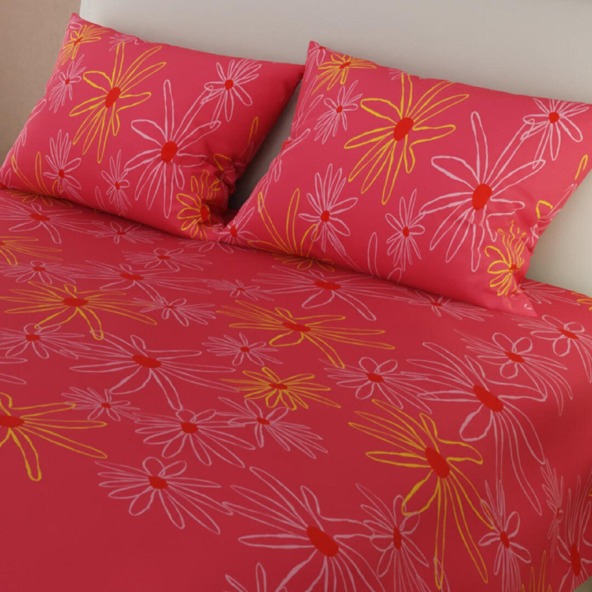 Juego de Sabanas Basic Coral Queen 160x190cm 4 piezas Moderno - Sabanas | Bylmo