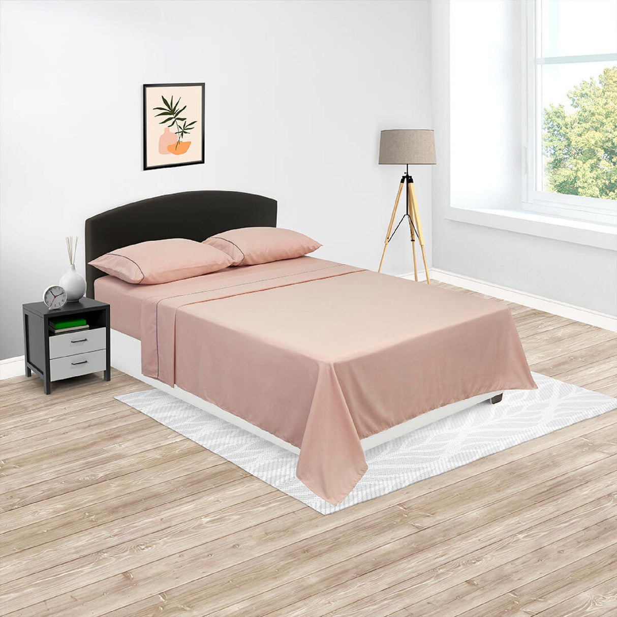 Juego de Sabanas Basic Naturaleza 10 tonos Sábana resortada sobresabana y 2 fundas - Sabanas | Bylmo