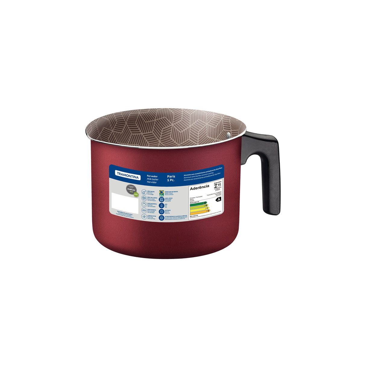 Hervidor París Rojo 15.2x12.8cm de Aluminio Antiadherente y de 2 Litros - Ollas y Sartenes | Bylmo