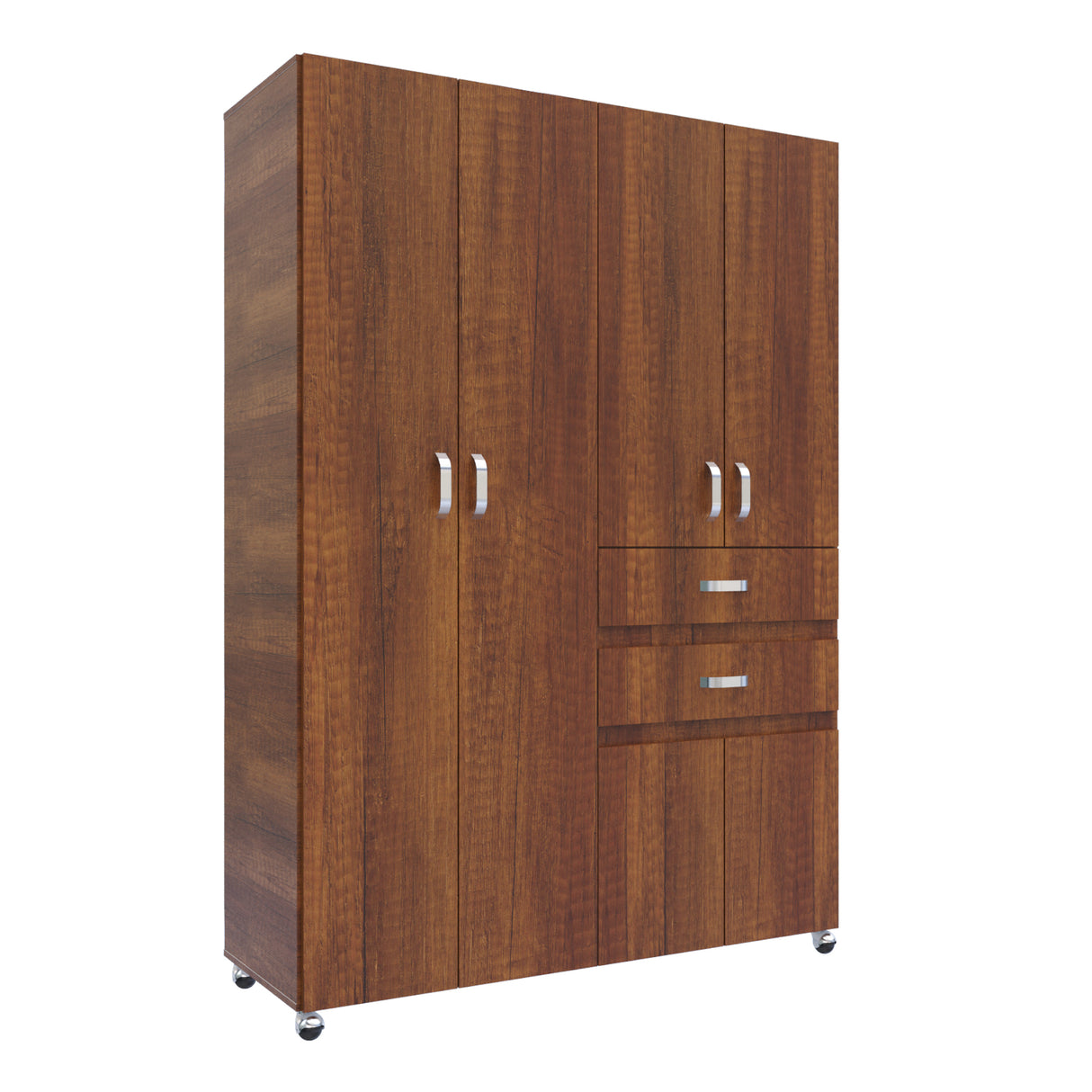 Closet Nova Caramelo 140x199cm Con Dos Cajones - Closets | Bylmo