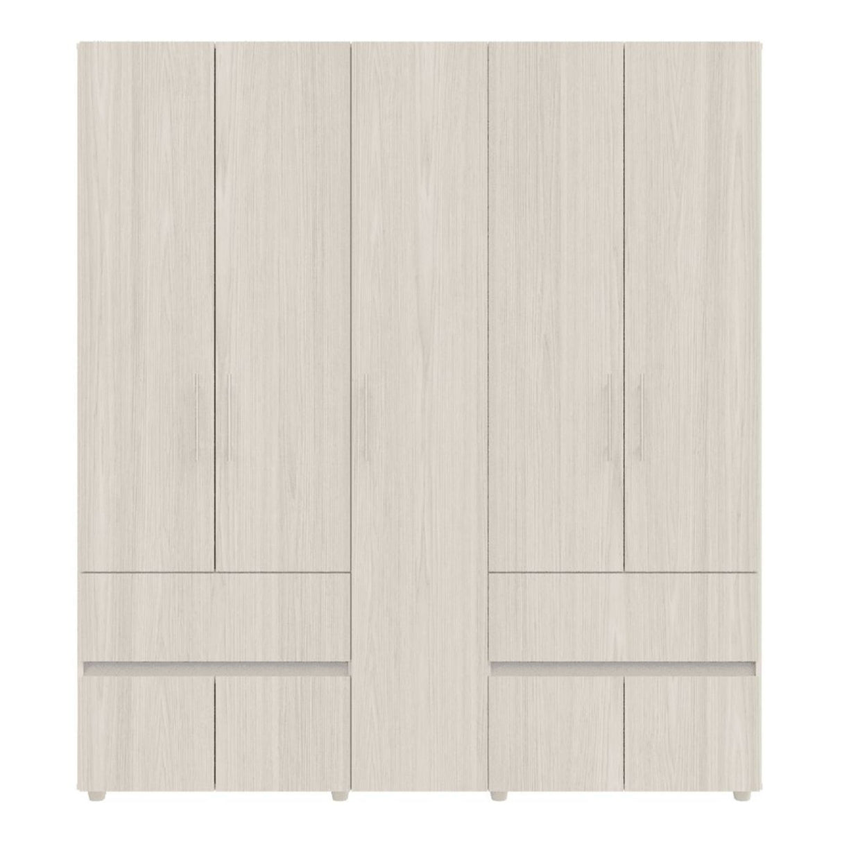 Closet Venecia Niebla y Blanco 180x200cm Con Dos Cajones - Closets | Bylmo