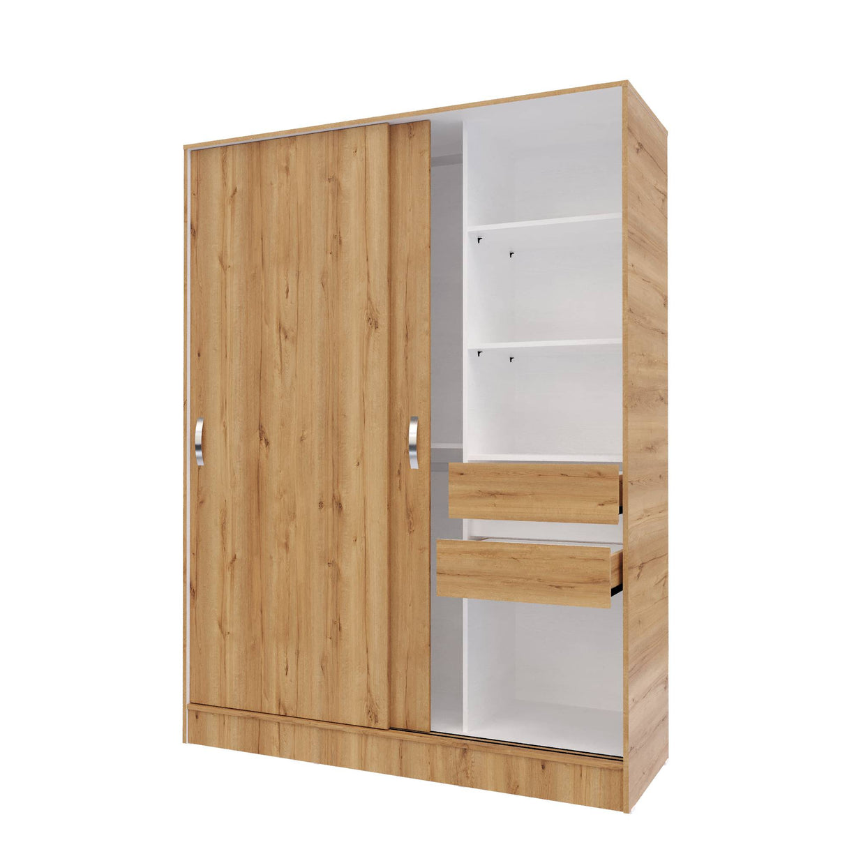 Closet Berlín Duna y Blanco 150x200cm Con Dos Cajones - Closets | Bylmo