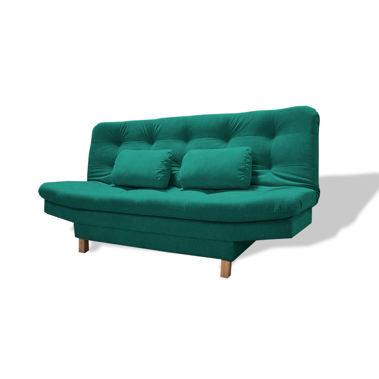 Sofá Cama Bakers Verde 185x95cm De Tres Puestos Reclinable con Patas - Sofas y Poltronas | Bylmo