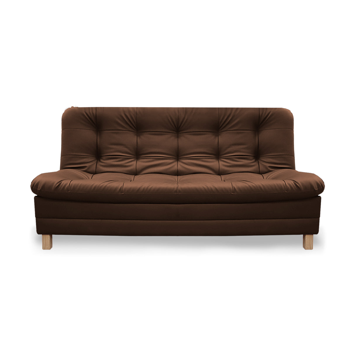 Sofá Cama Zeink Marron 185x95cm De Tres Puestos Reclinable con Patas - Sofas y Poltronas | Bylmo