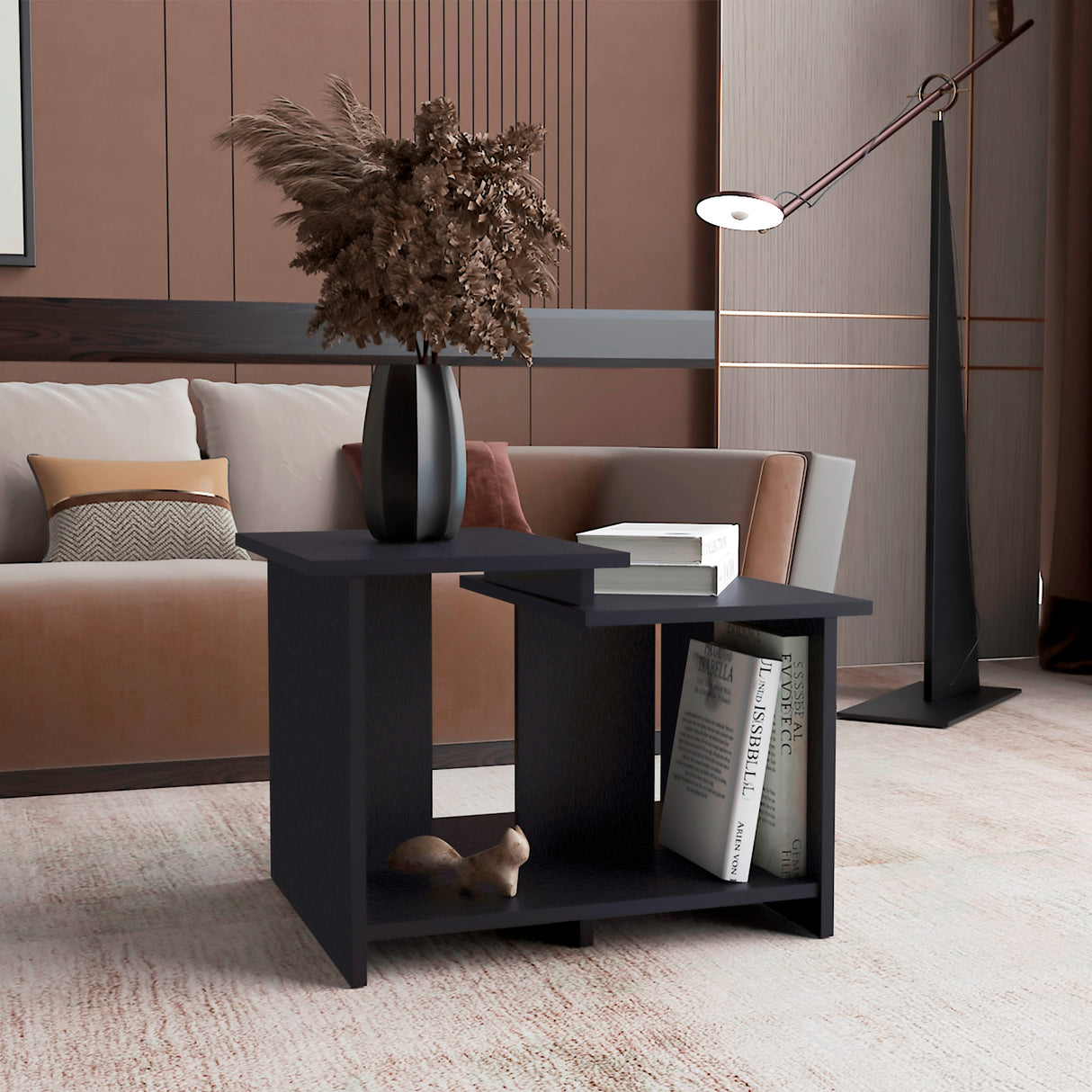 Mesa de Centro Wema Eco Wengue 60x42.2cm Rectangular - MESAS DE CENTRO | Bylmo