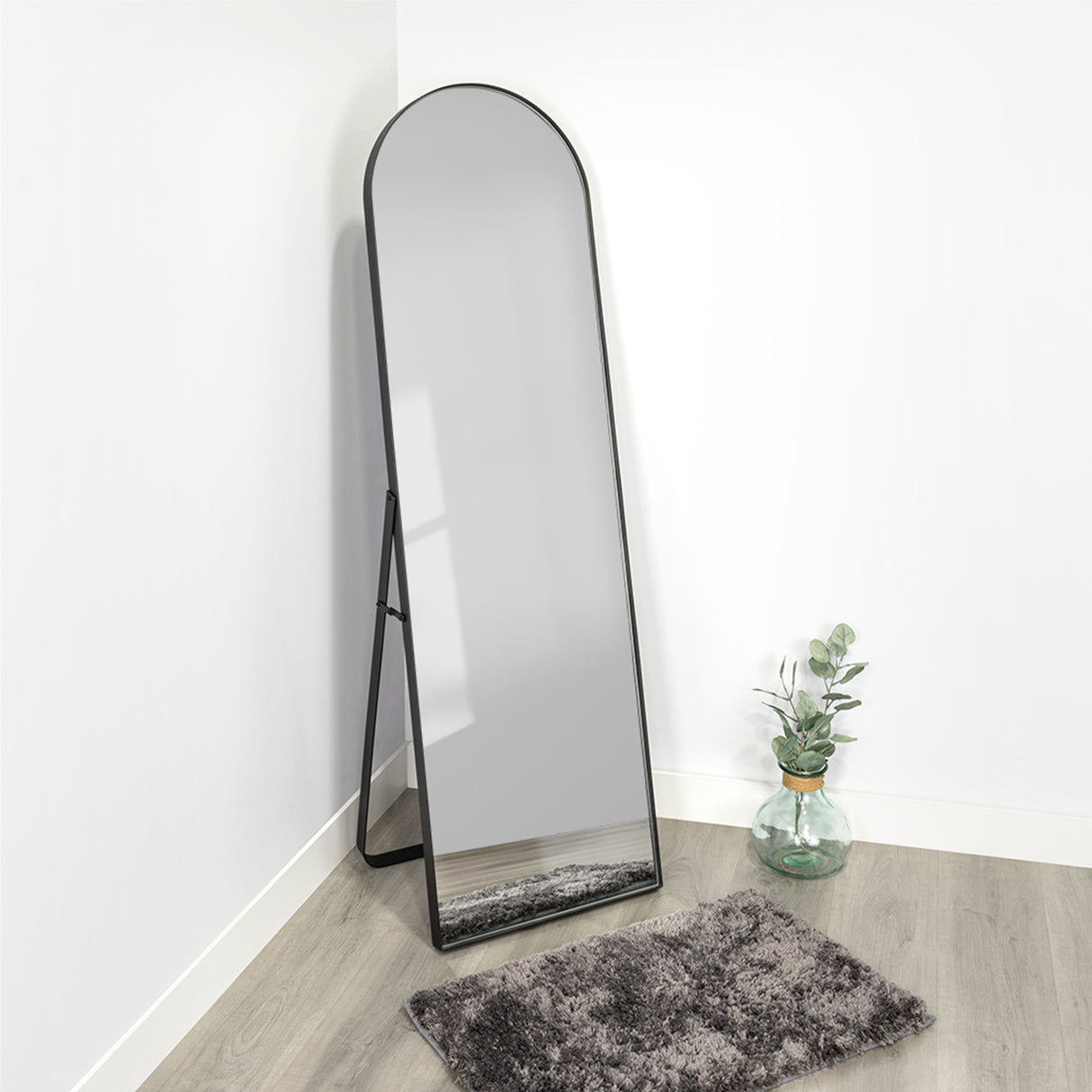 Espejo Tony Negro 48x160cm Rectangular De Piso o Pared - ESPEJOS DE PISO | Bylmo