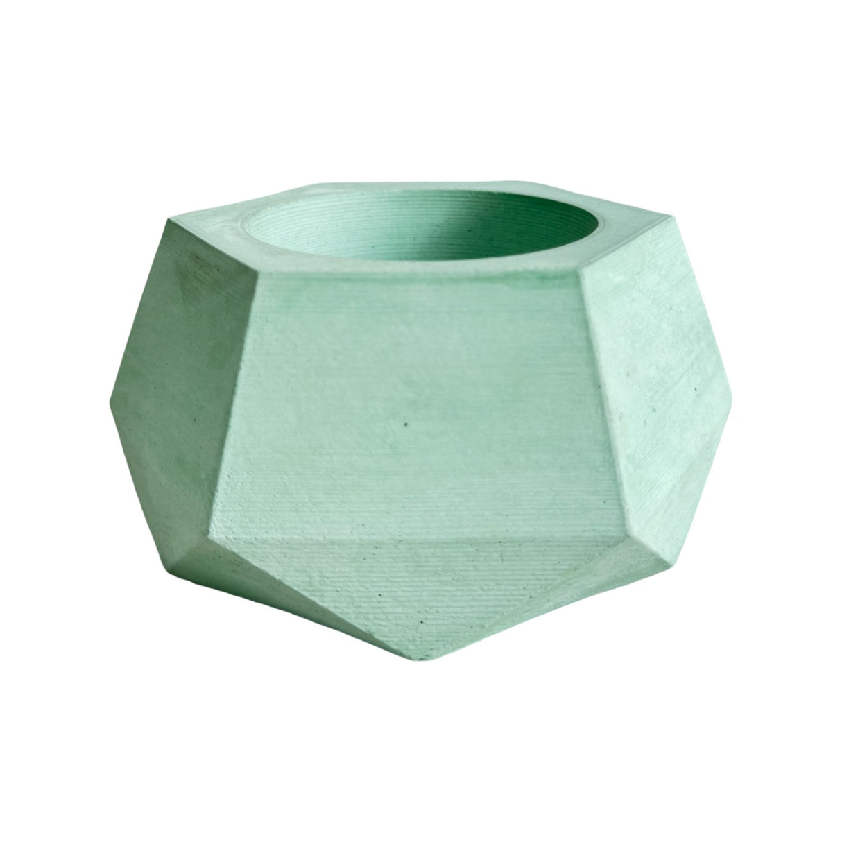 Matera de mesa Pequeña Jade Menta 14x6.5cm Hexagonal - MATERAS Y MACETAS | Bylmo