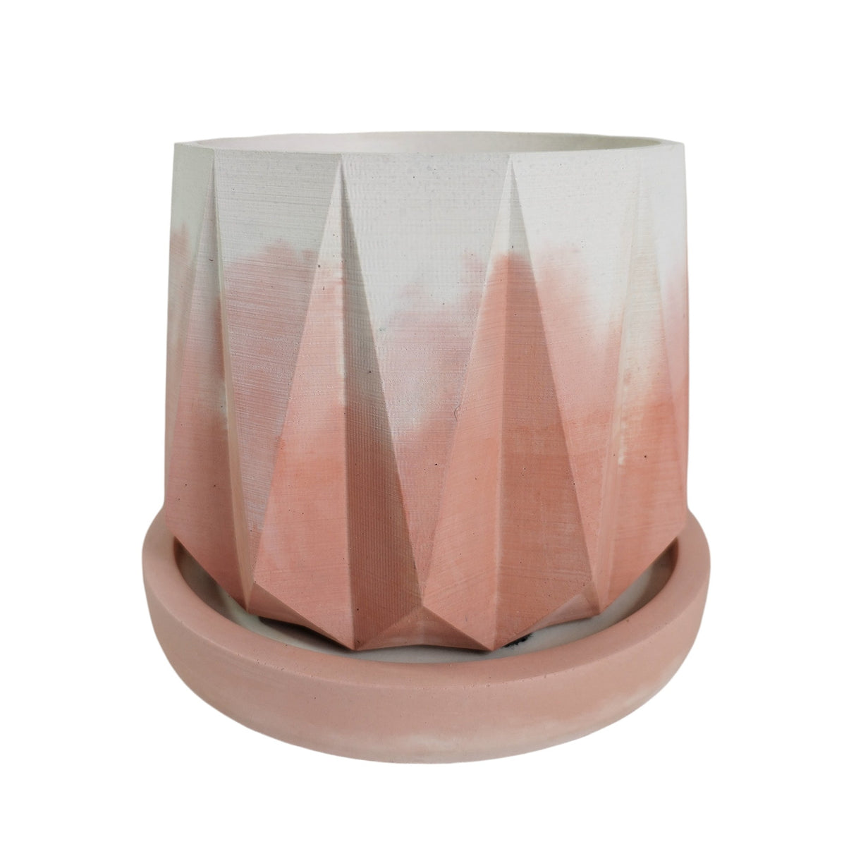 Matera de mesa Mediana Lirio Rosa y Blanco 11x10cm Cónica - MATERAS Y MACETAS | Bylmo