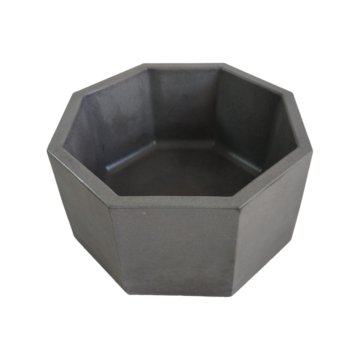 Matera de mesa Mediana Terrario Negro 18x8.5cm Hexagonal - MATERAS Y MACETAS | Bylmo