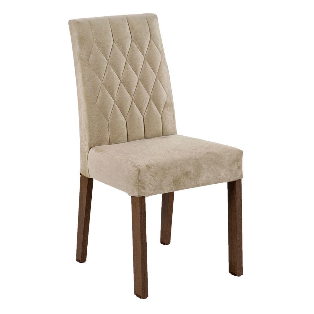 Combo Comedor y Sillas Britney Marron y Gris 160x79cm Cuadrado de Seis Puestos con Seis Sillas - COMEDORES | Bylmo