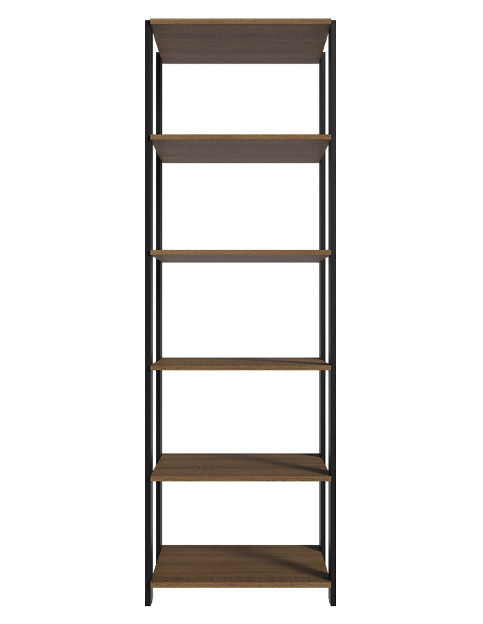 Estantería Rectangular Marron y Negro 185.8x17.5cm Transformable - BIBLIOTECAS Y ESTANTERIAS | Bylmo