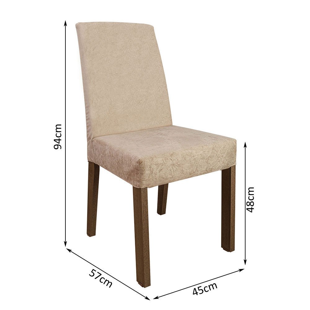 Kit x 2 Sillas Comedor Imperial Marron 45x94cm con Espaldar - SILLAS Y BUTACOS | Bylmo