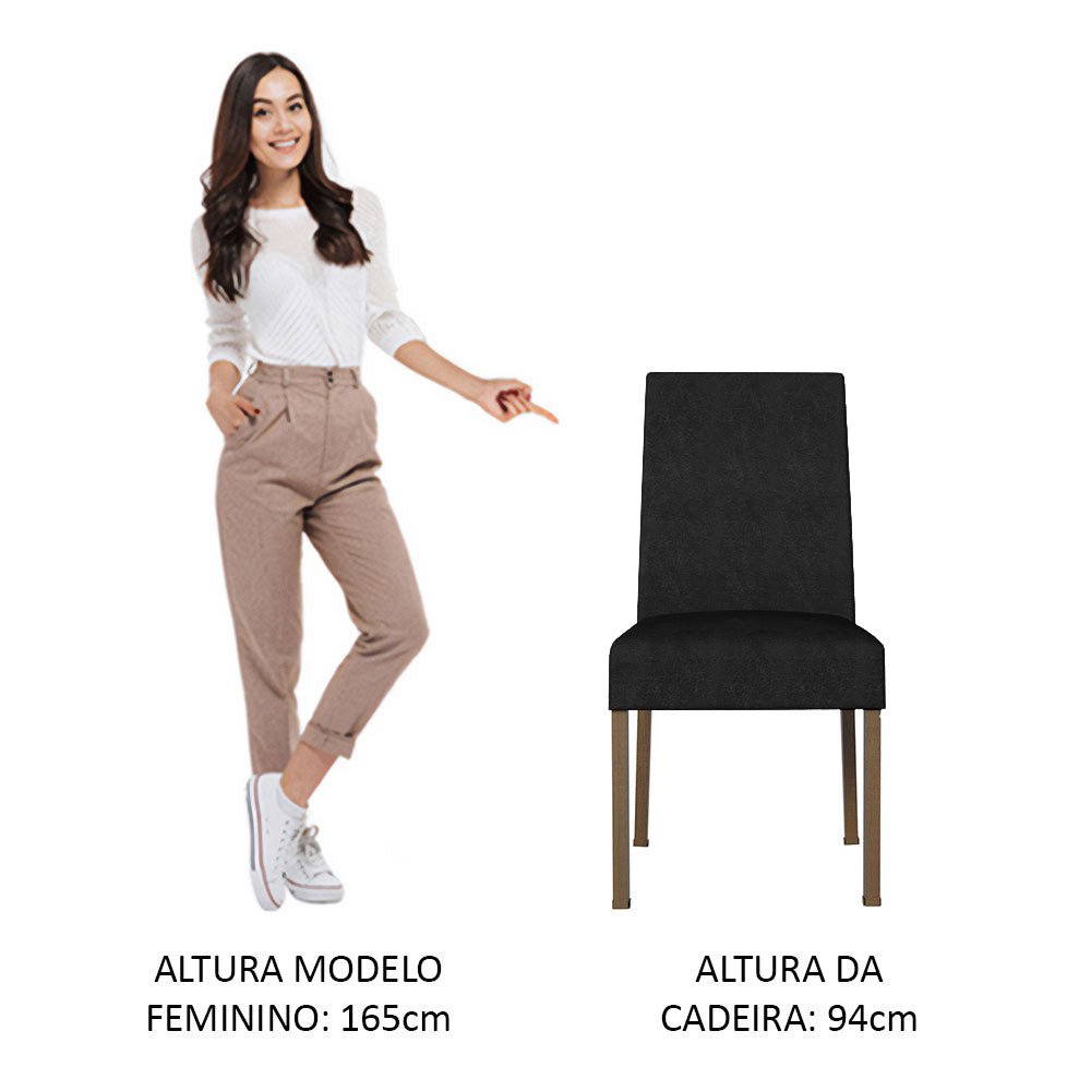 Kit x 2 Sillas Comedor Marron Oxford 45x94cm con Espaldar Liso - SILLAS Y BUTACOS | Bylmo