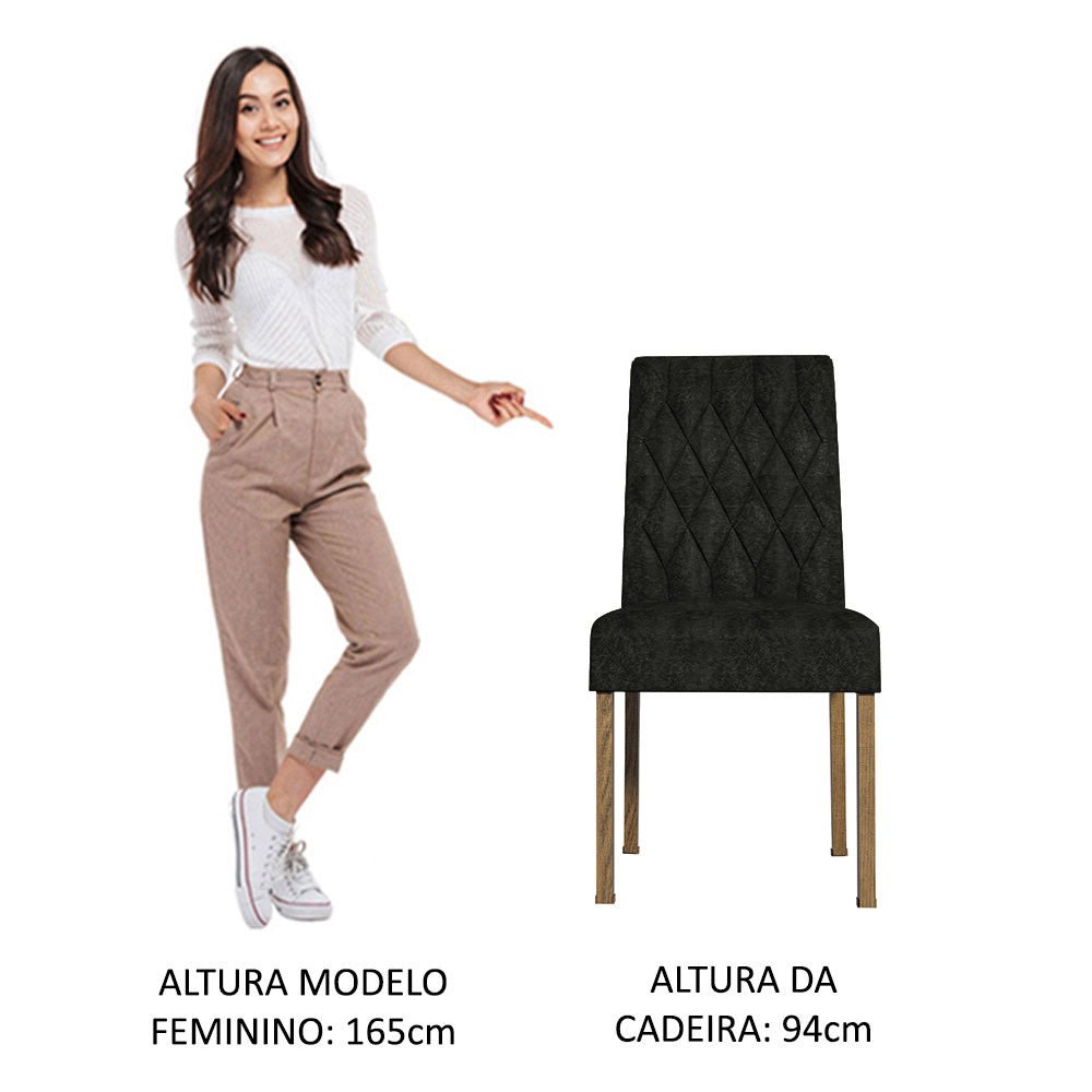 Kit x 2 Sillas Comedor Marron Oxford 45x94cm con Espaldar Ondulado - SILLAS Y BUTACOS | Bylmo