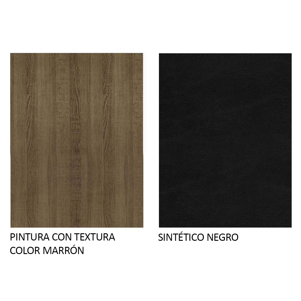 Kit x 4 Sillas Comedor Marron y Negro 37x89cm con Espuma en el Asiento - SILLAS Y BUTACOS | Bylmo
