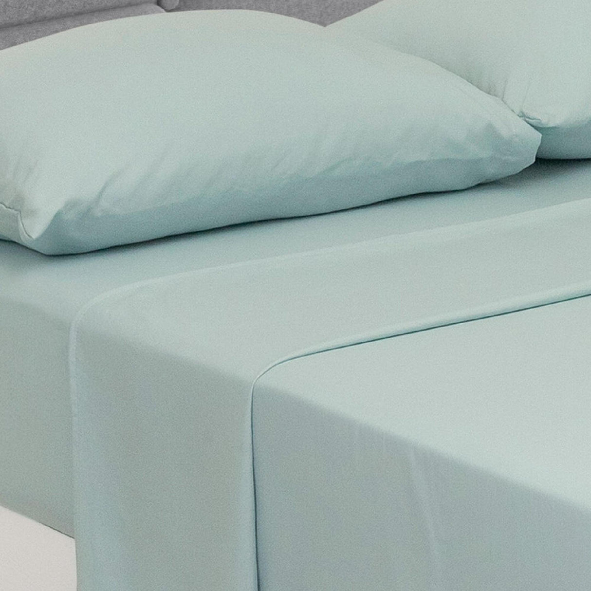 Juego de Sábanas Cotton Sense Fondo Entero Verde Menta Para Cama Sencilla 100 X 190 Cm - SABANAS | Bylmo
