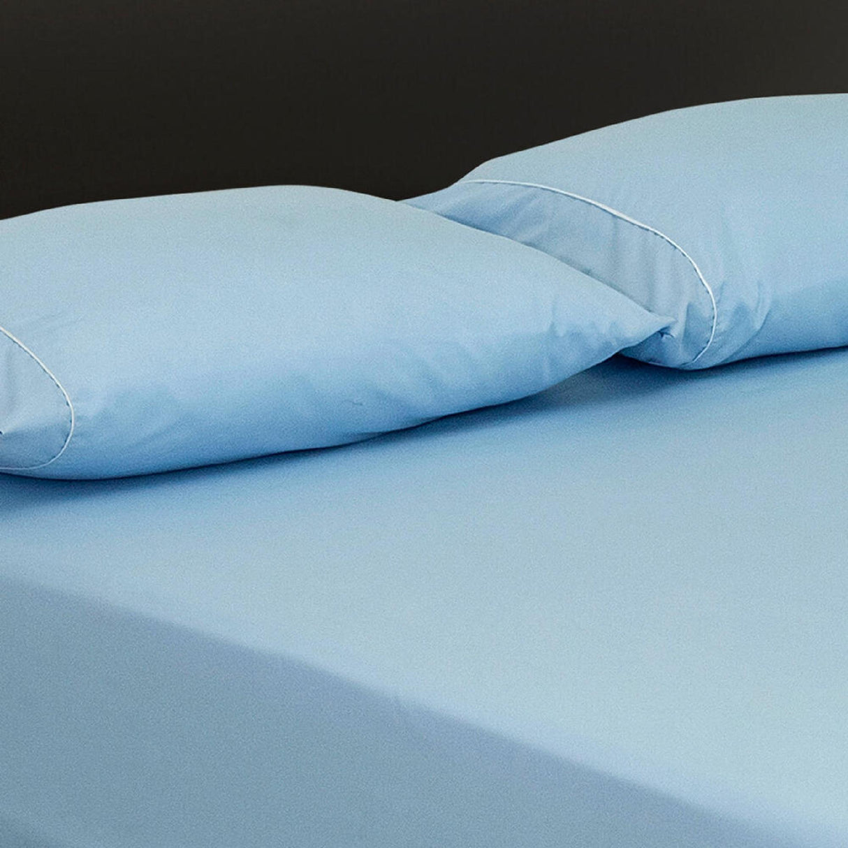 Sábana Ajustable Basic Fondo Entero Azul Claro Para Cama Doble 140 X 190 Cm - SABANAS | Bylmo