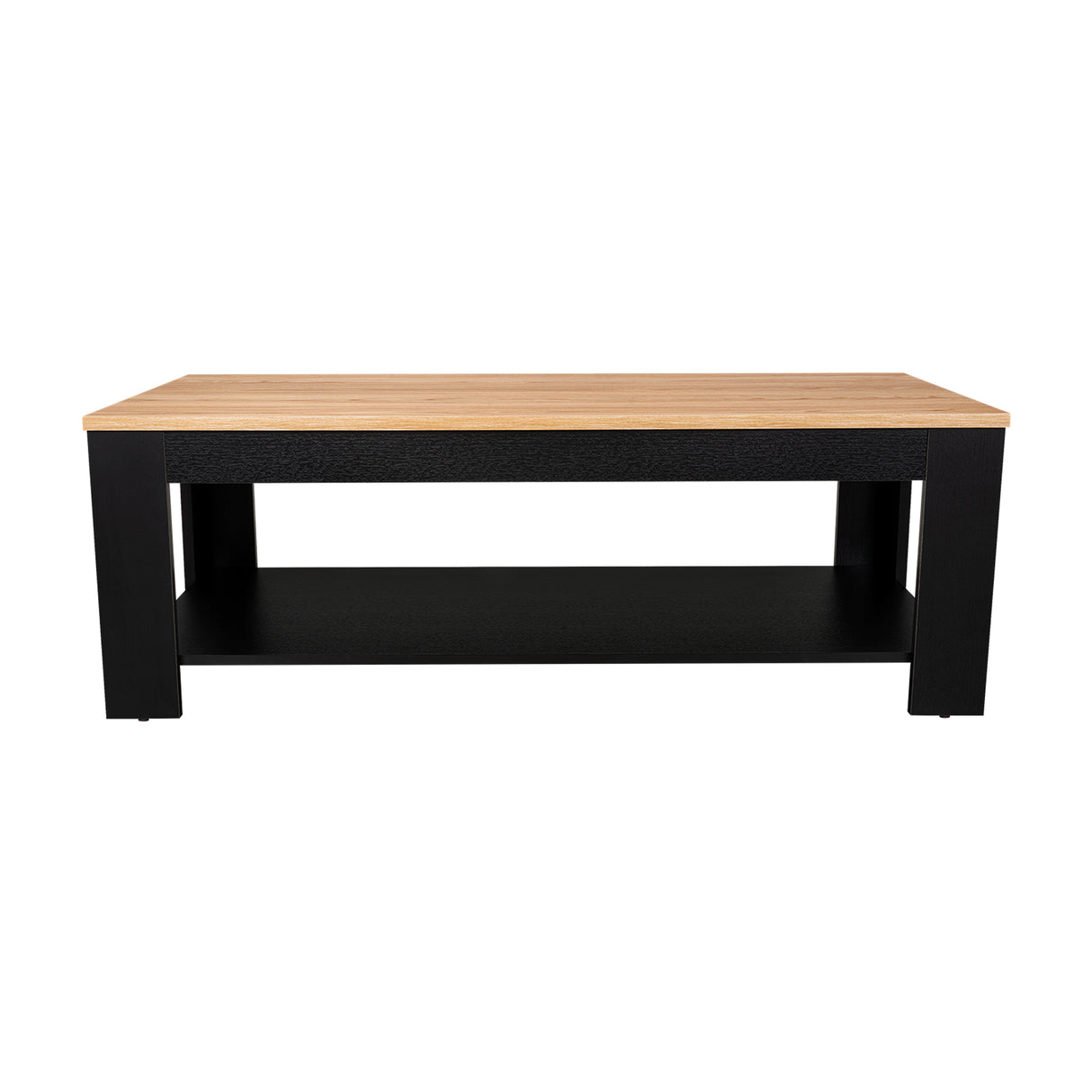 Mesa de Centro Cecil Fresno Europeo y Wengue 120x41.5cm Rectangular - MESAS DE CENTRO | Bylmo