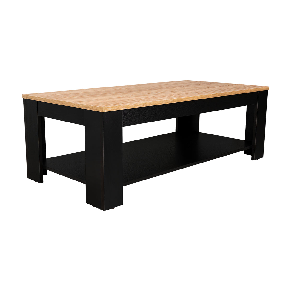 Mesa de Centro Cecil Fresno Europeo y Wengue 120x41.5cm Rectangular - MESAS DE CENTRO | Bylmo