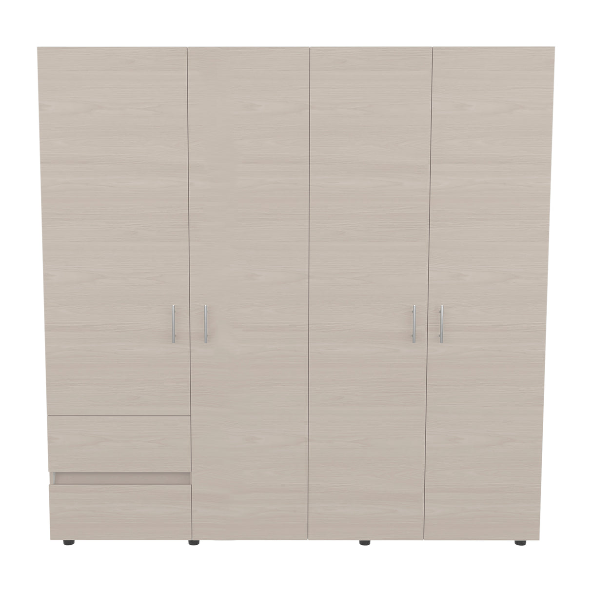 Closet Dassel Niebla y Blanco 200x200cm Con Dos Cajones y Tres Entrepaños - CLOSETS | Bylmo