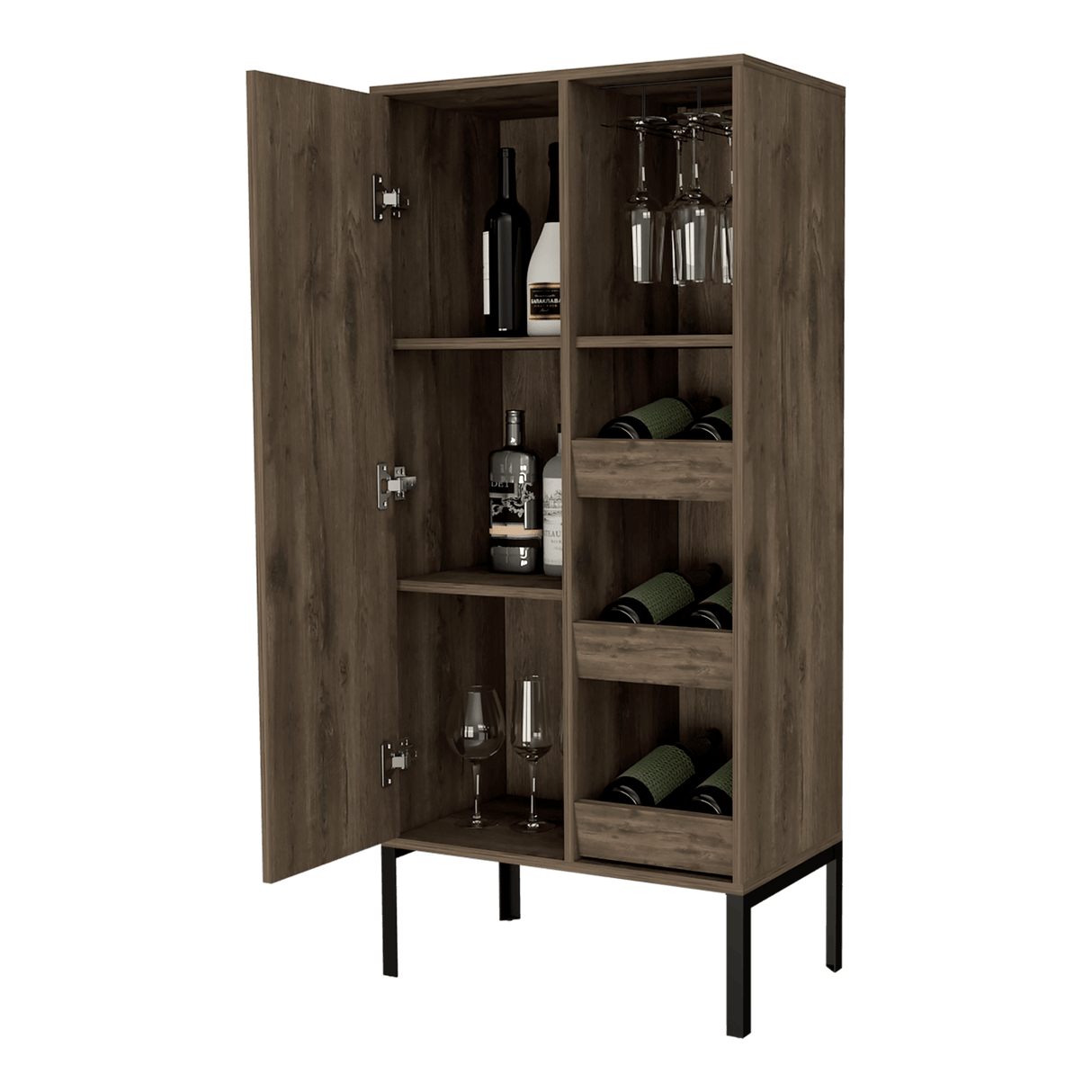 Bar Soho Bellota 60.1x132.1cm Con Tres Portabotellas - BARES | Bylmo