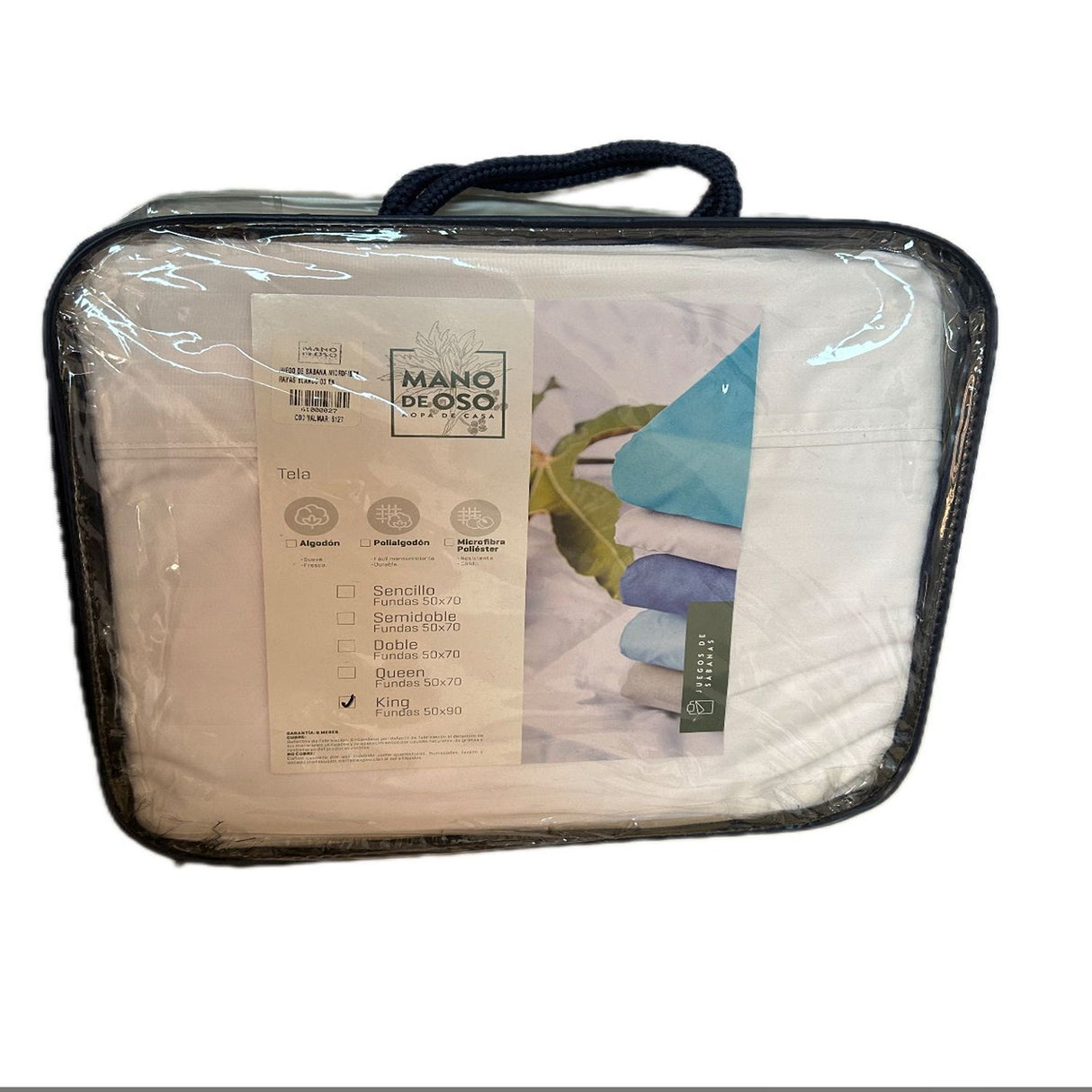 Juego de Sabanas Fondo Entero Blanco Para Cama Sencilla 90 X 190 Cm Antifluido - SABANAS | Bylmo