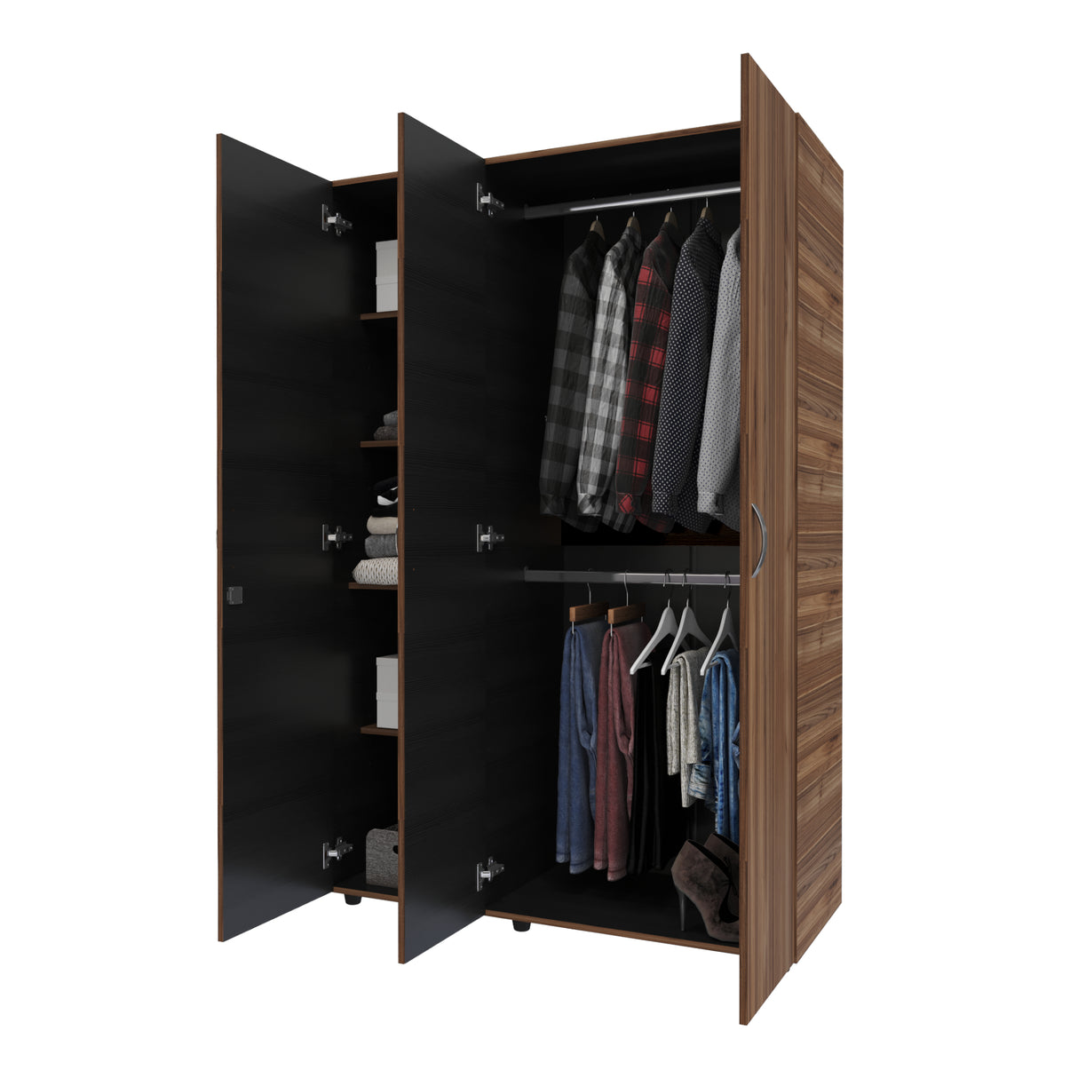 Closet Bilbao Gales 120x180cm Con Cuatro Entrepaños - CLOSETS | Bylmo
