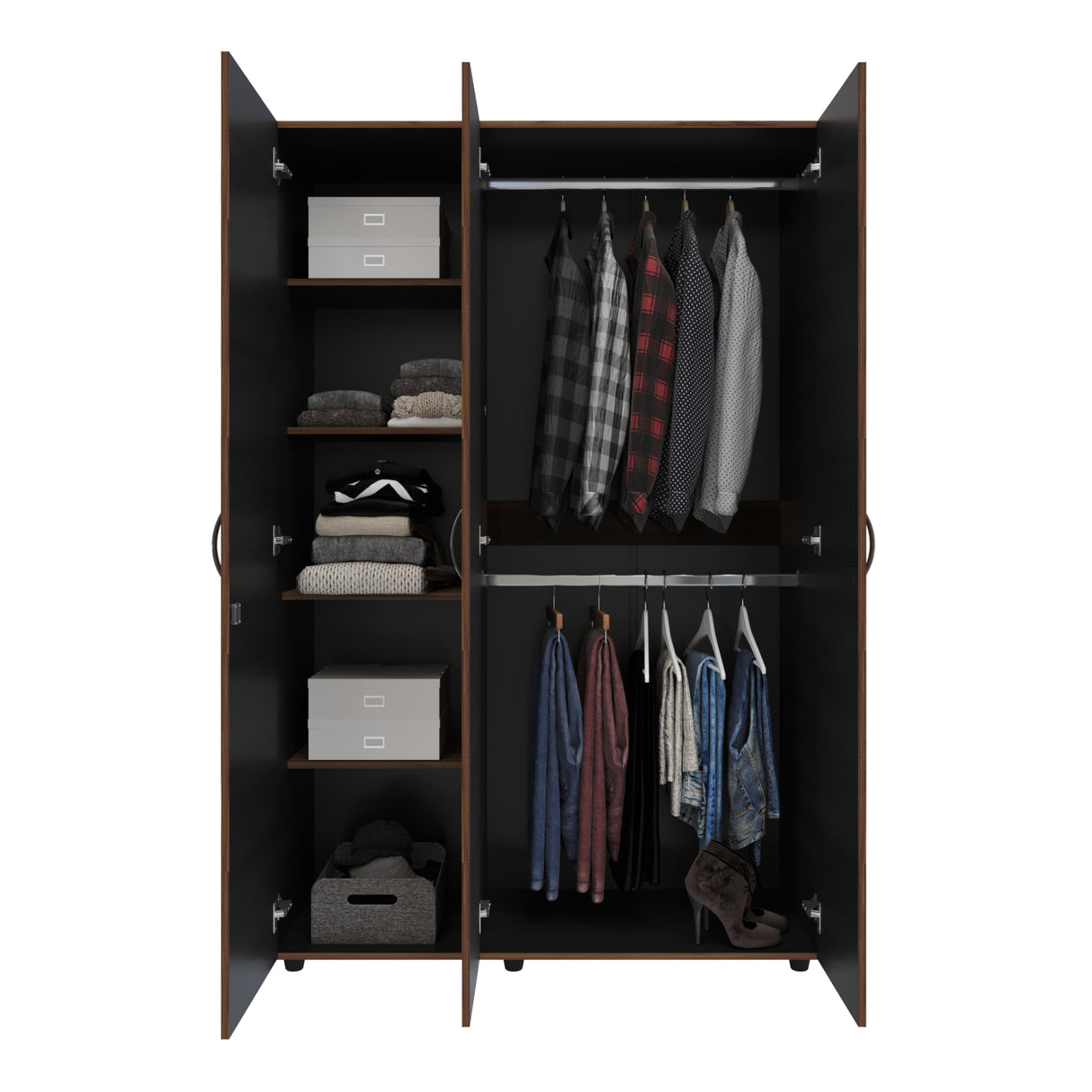 Closet Bilbao Gales 120x180cm Con Cuatro Entrepaños - CLOSETS | Bylmo