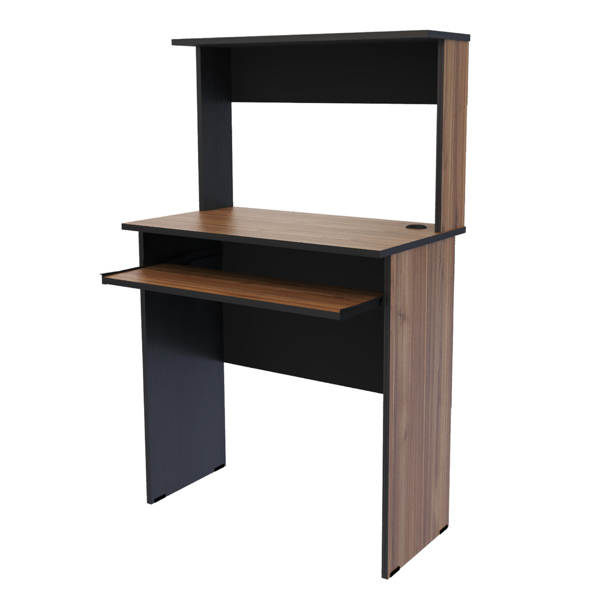 Centro de Computo Sevilla Gales y Negro 71x112cm Moderno - ESCRITORIOS | Bylmo