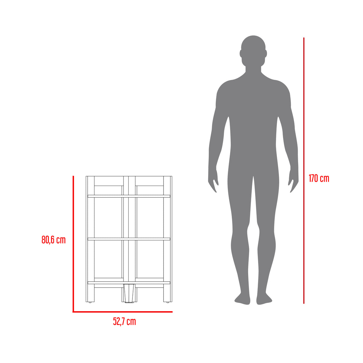 Mesa Auxiliar Riga Wengue 39x80cm Rectangular - MESAS AUXILIARES | Bylmo