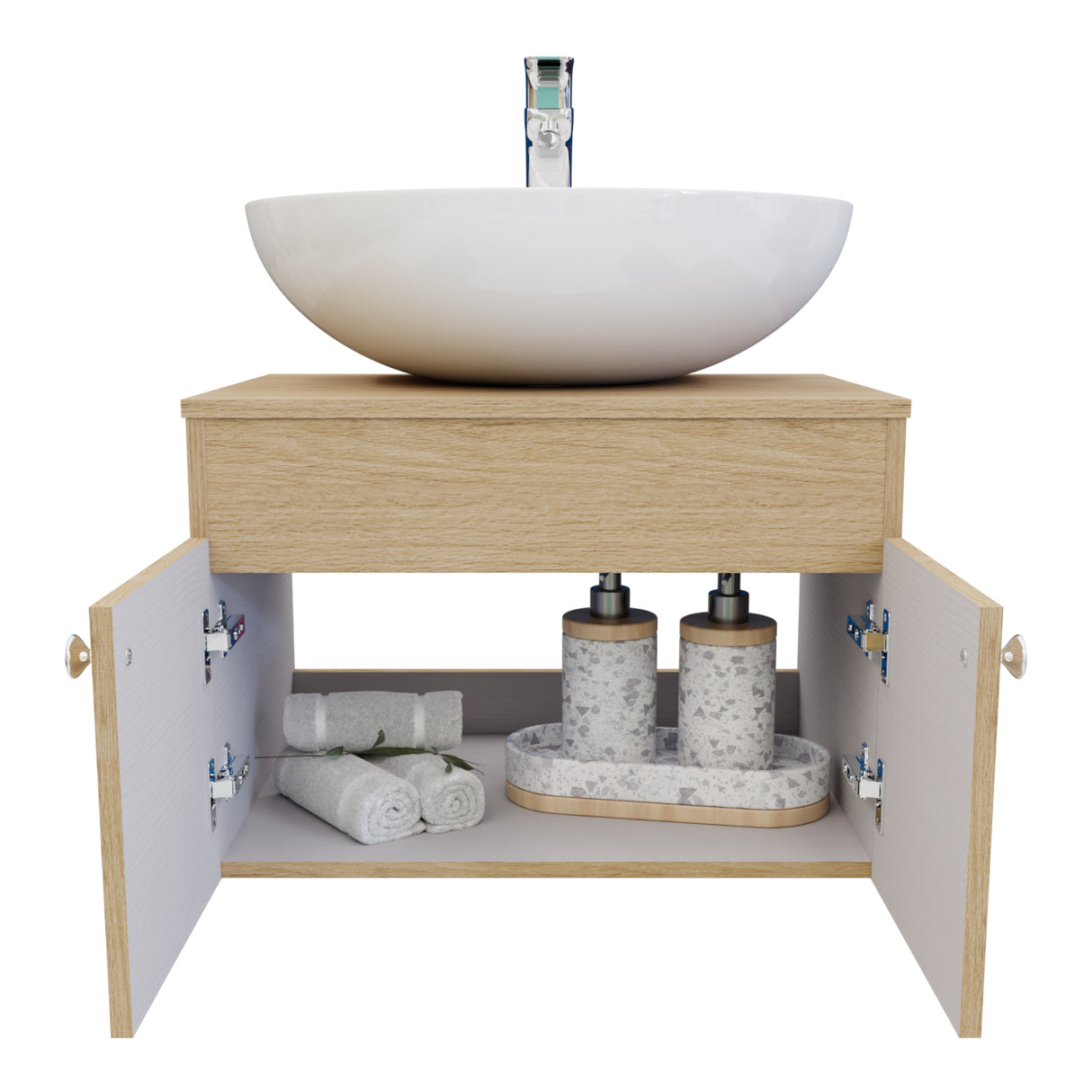 Mueble para Lavamanos Rovere 60x42cm Flotantes sin Lavamanos - MUEBLES PARA LAVAMANOS | Bylmo