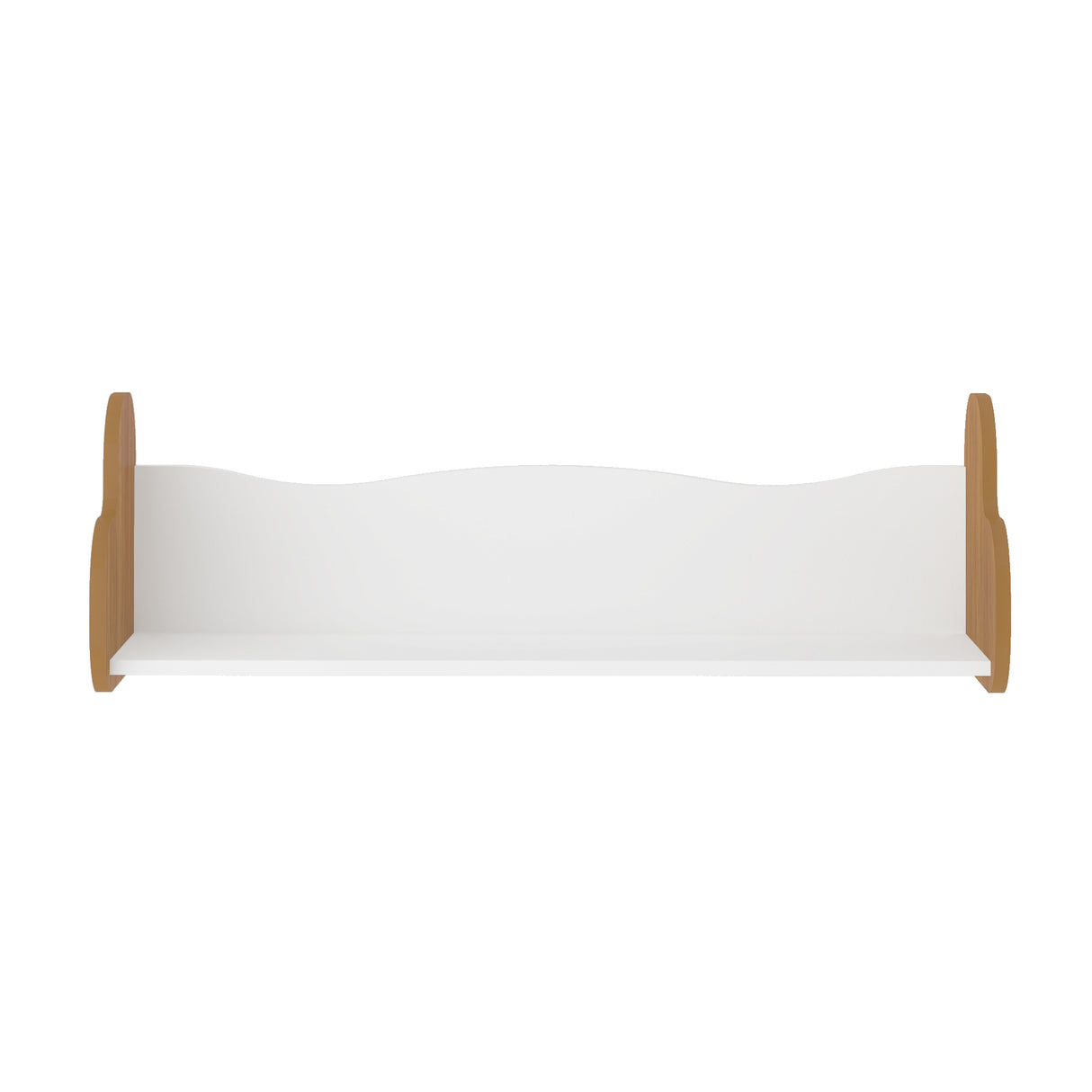 Repisa Rectangular Love Roble y Blanco 93x30cm Flotante - REPISAS | Bylmo