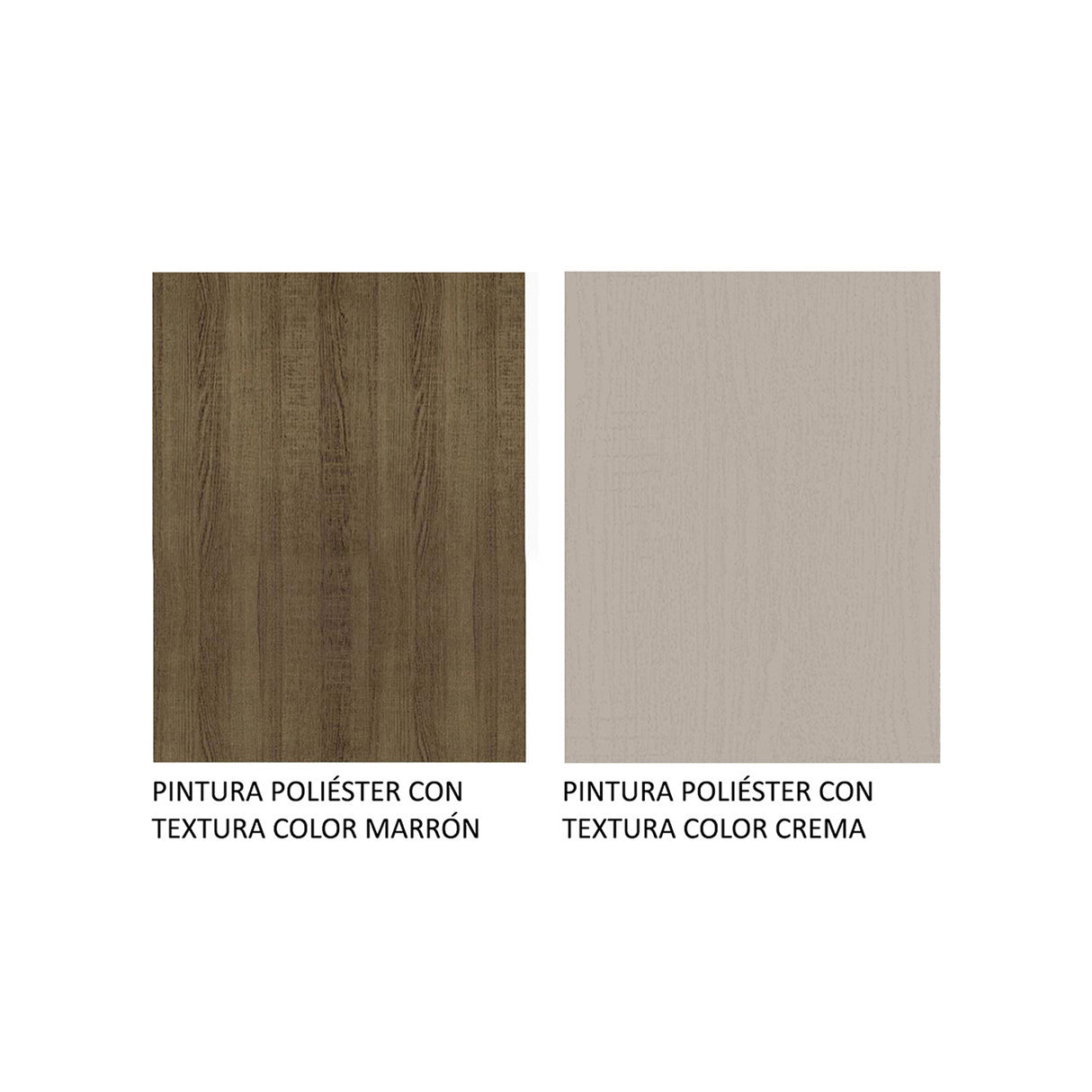 Cocina Easy Marron y Crema 120x136cm con Mesón y sin Pozuelo - COCINAS | Bylmo