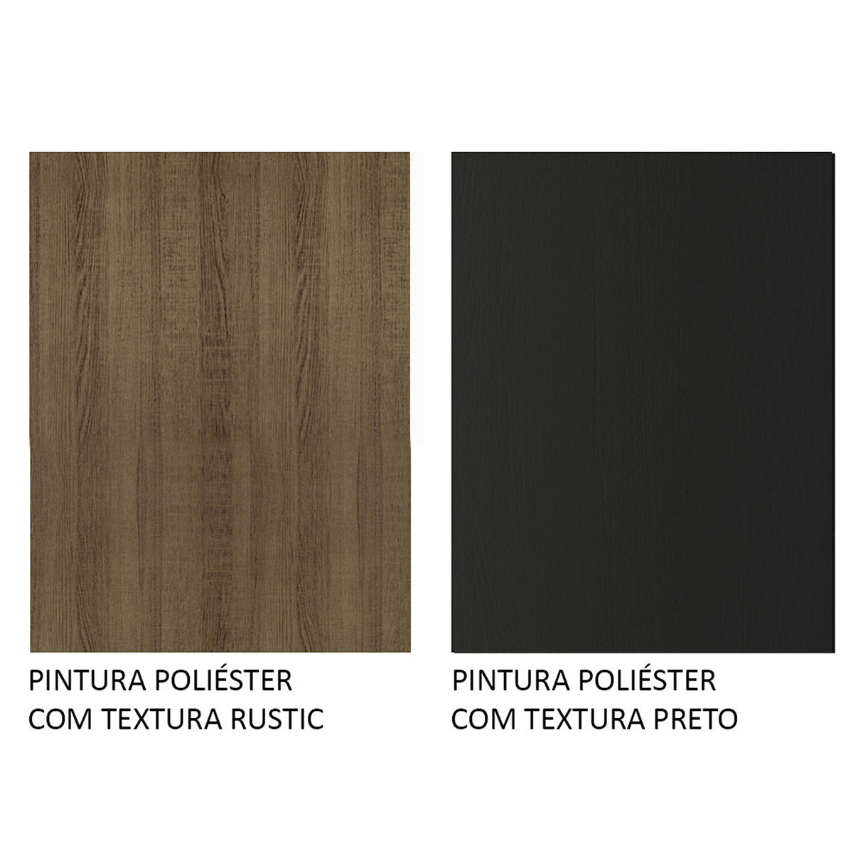 Cocina Emilly Marron y Negro 64x186cm con Mesón y sin Pozuelo - COCINAS | Bylmo