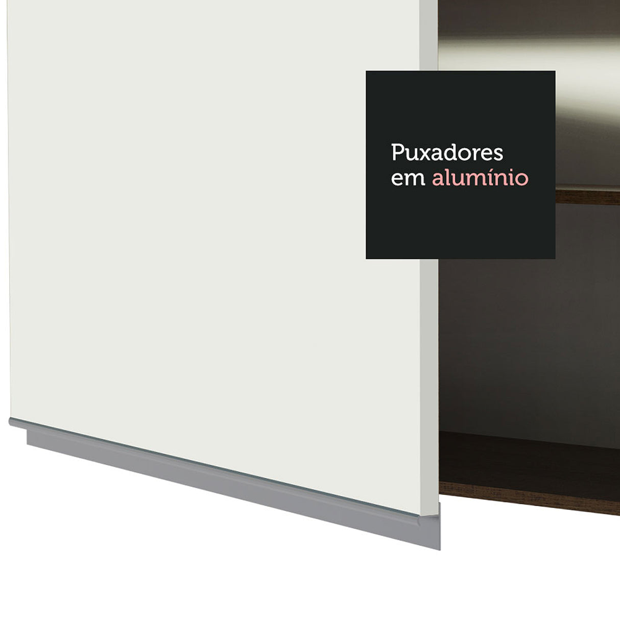 Cocina Integral Karen Marron y Blanco 220x225cm con Mesón y sin Pozuelo - COCINAS | Bylmo
