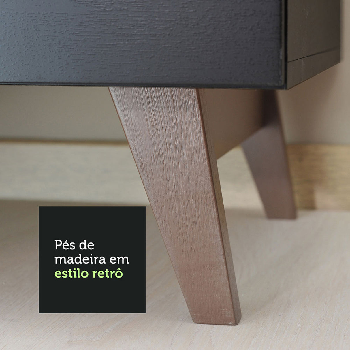 Mueble Inferior de Cocina Reims Negro 120x83cm con Mesón de Madera - MUEBLES INFERIORES DE COCINA | Bylmo