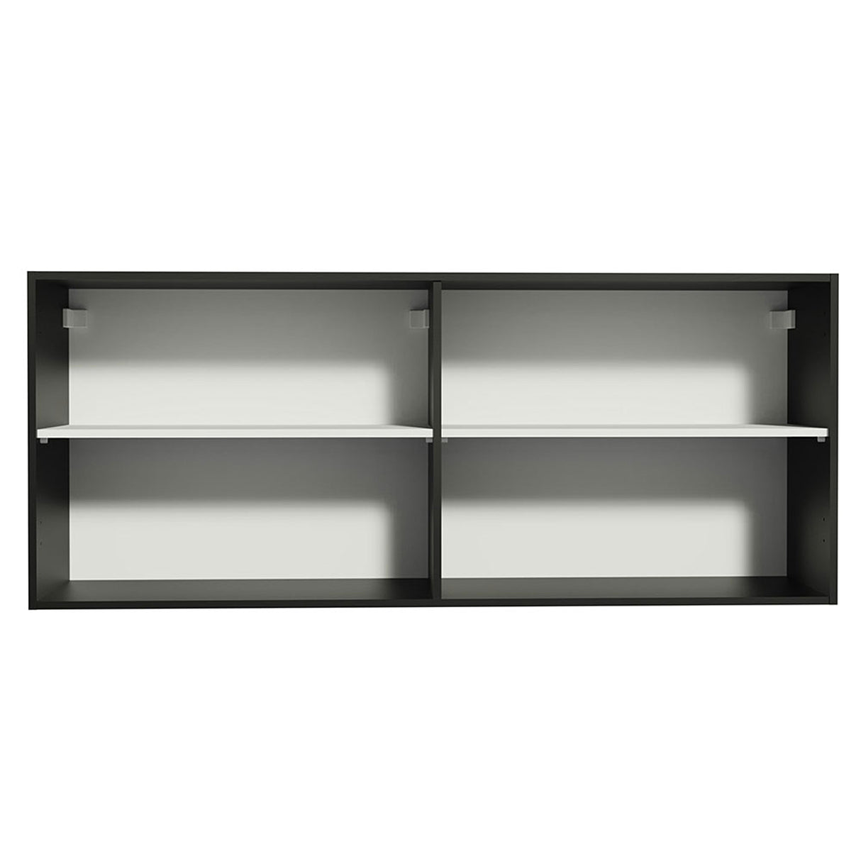 Mueble Superior de Cocina Reims Negro 120x50cm con Dos Entrepaños - MUEBLES SUPERIORES DE COCINA | Bylmo