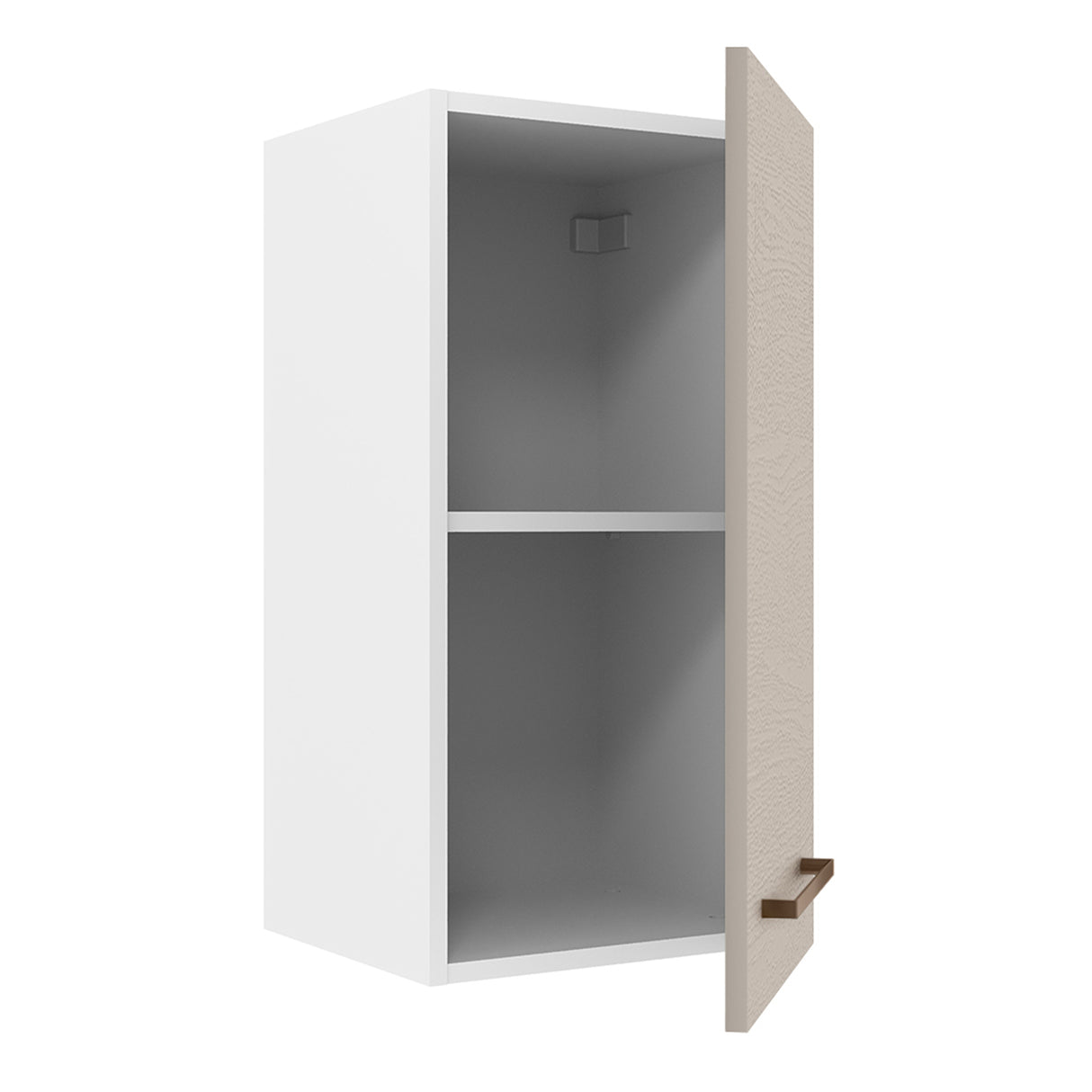 Mueble Superior de Cocina Agata Blanco y Crema 35x66cm con Un Entrepaño - MUEBLES SUPERIORES DE COCINA | Bylmo