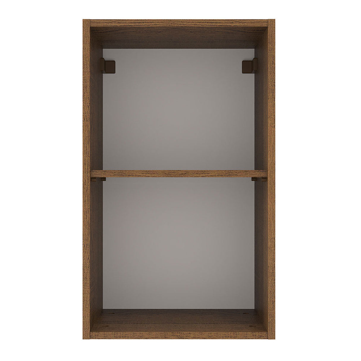 Mueble Superior de Cocina Agata Marron y Blanco 40x66cm con Un Entrepaño - MUEBLES SUPERIORES DE COCINA | Bylmo