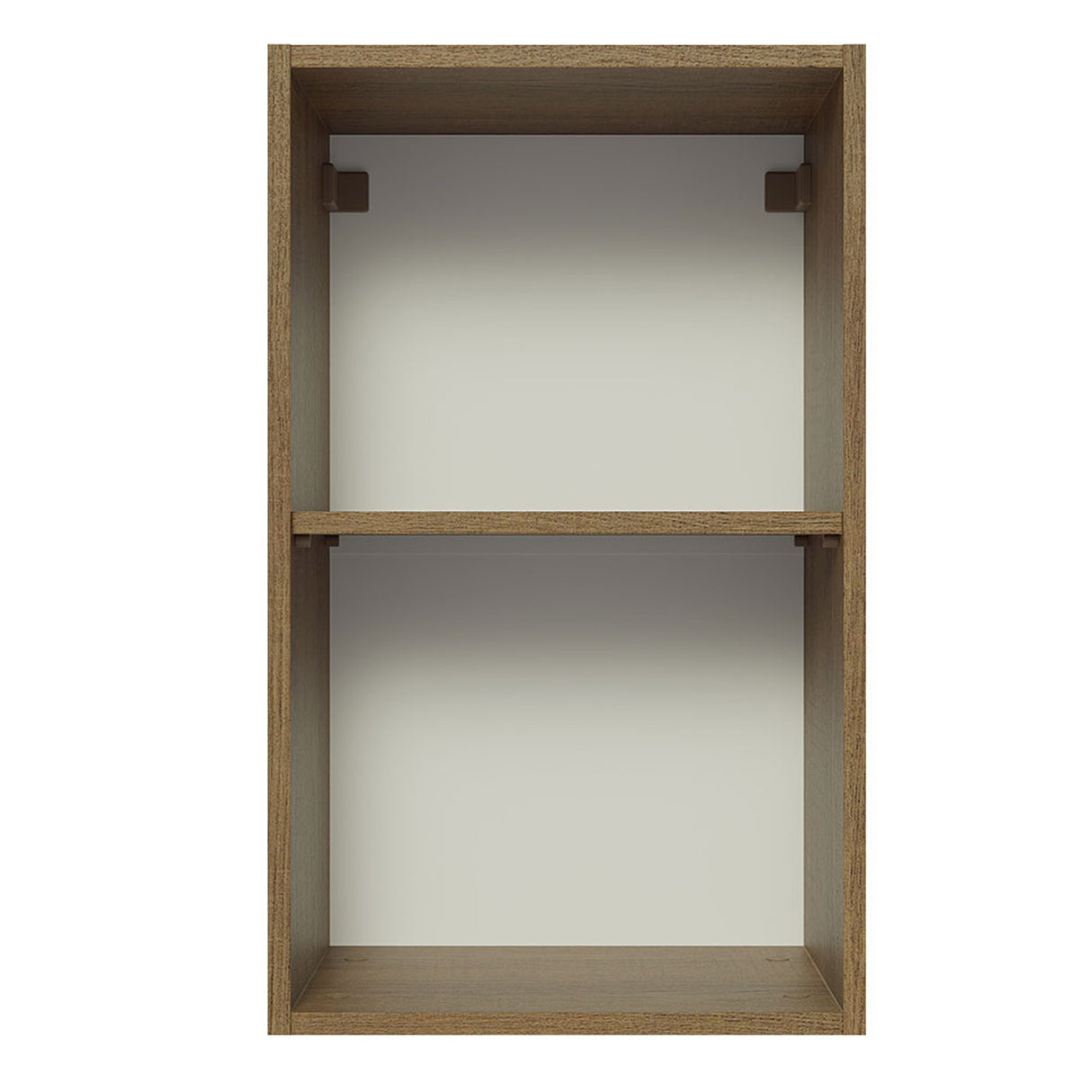 Mueble Superior de Cocina Glamy Marron y Blanco 40x66cm con Un Entrepaño - MUEBLES SUPERIORES DE COCINA | Bylmo