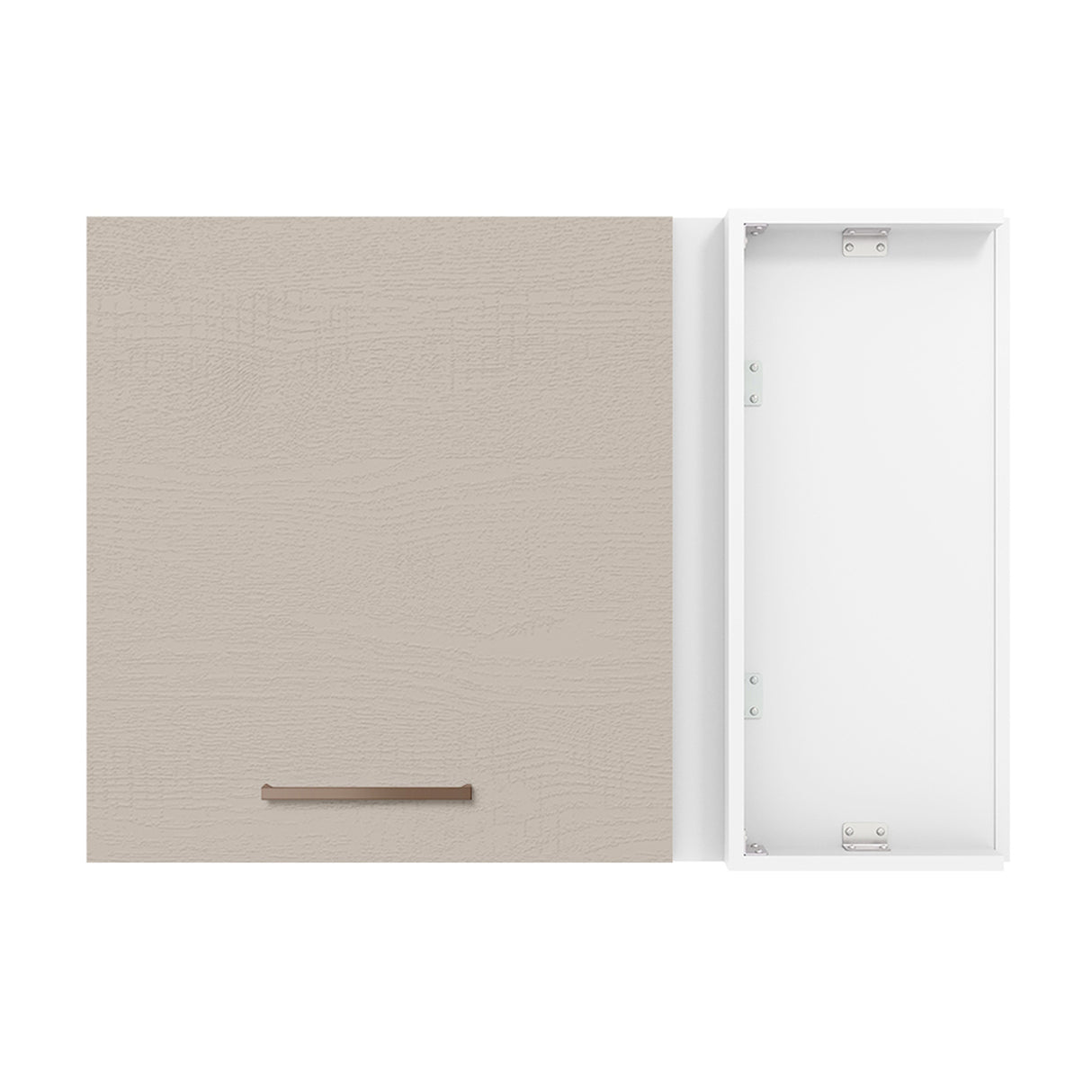 Mueble Superior de Cocina Agata Blanco y Crema 94x66cm con Un Entrepaño - MUEBLES SUPERIORES DE COCINA | Bylmo