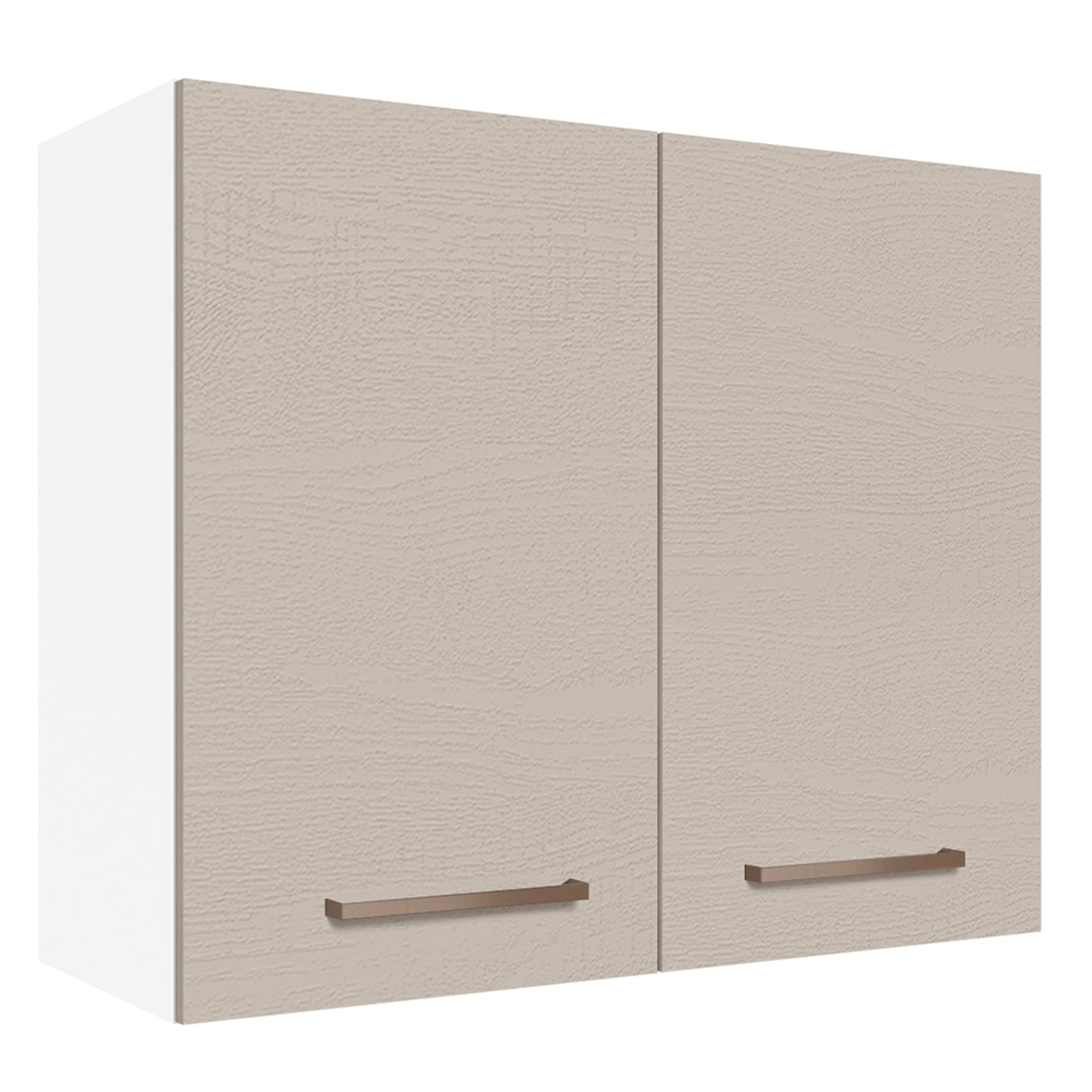 Mueble Superior de Cocina Agata Blanco y Crema 80x66cm con Un Entrepaño - MUEBLES SUPERIORES DE COCINA | Bylmo