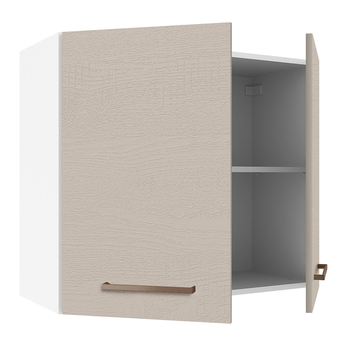 Mueble Superior de Cocina Agata Blanco y Crema 80x66cm con Un Entrepaño - MUEBLES SUPERIORES DE COCINA | Bylmo
