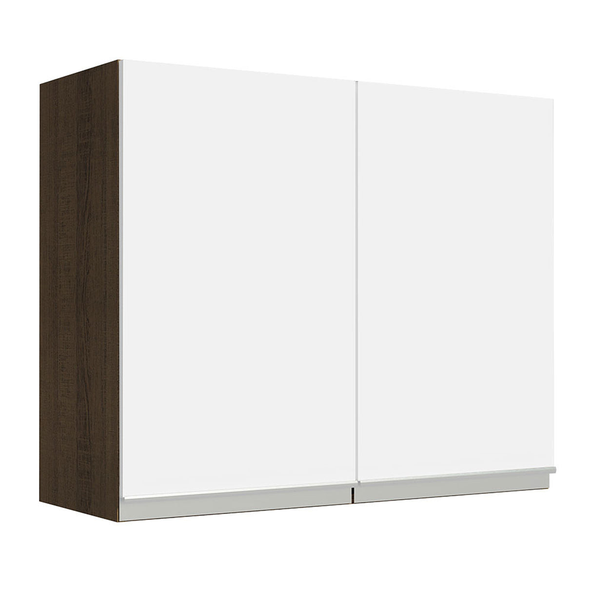 Mueble Superior de Cocina Glamy Marron y Blanco 80x66cm con Un Entrepaño - MUEBLES SUPERIORES DE COCINA | Bylmo