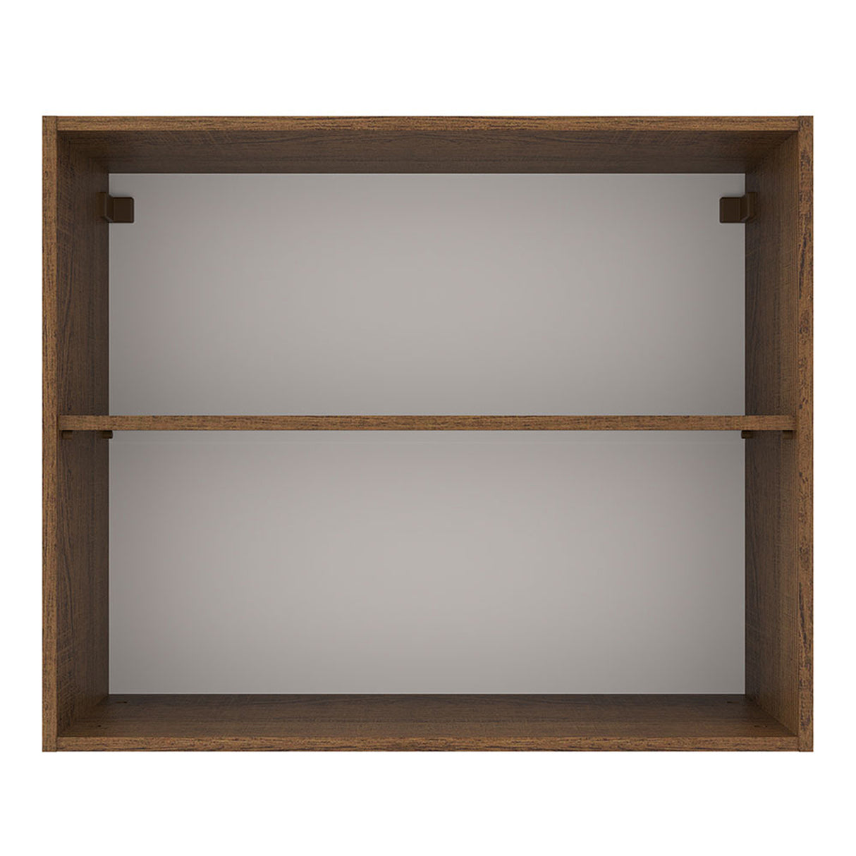 Mueble Superior de Cocina Agata Marron y Crema 80x66cm con Un Entrepaño - MUEBLES SUPERIORES DE COCINA | Bylmo