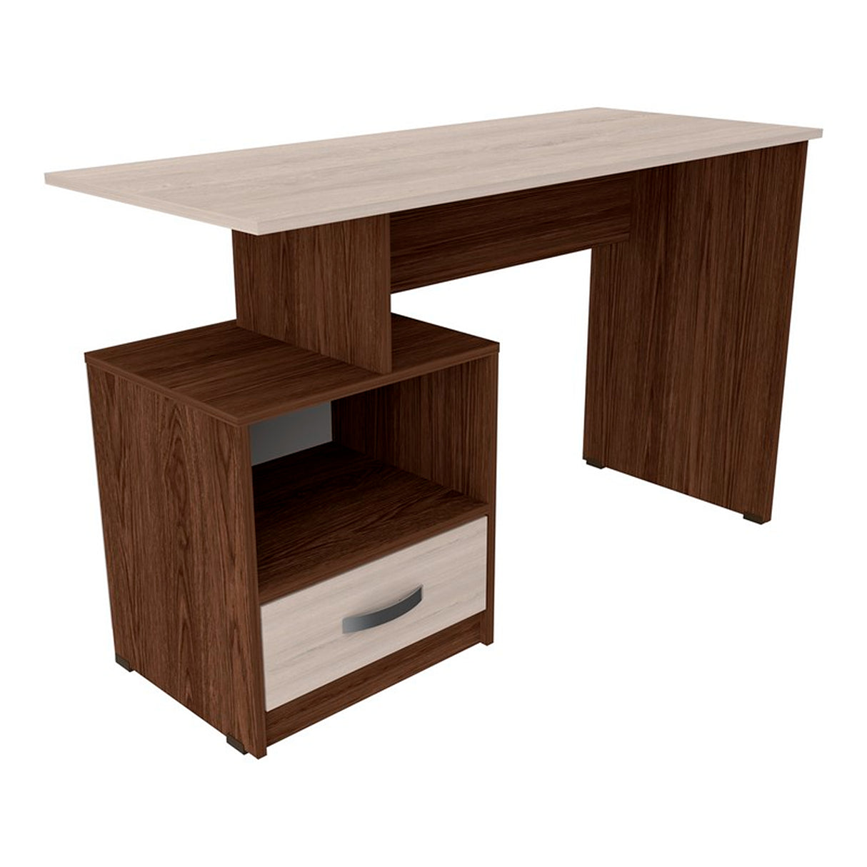 Escritorio Coñac y Artiko 50x75cm Con Cajón y Organizador de Libros - ESCRITORIOS | Bylmo